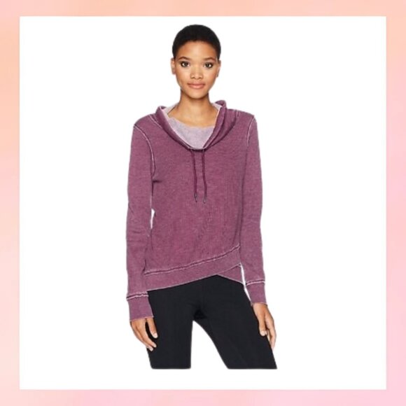 Tops - Calvin Klein Cozy Purple Cowl Neck Tunic Top Small Athleisure